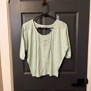 Olsenboye Light Green Women's Blouse